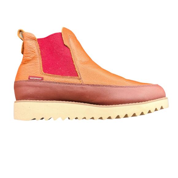 Jambu Gabby Waterproof Leather Chelsea Boots Brown/Red Women’s 8M - Picture 9 of 13